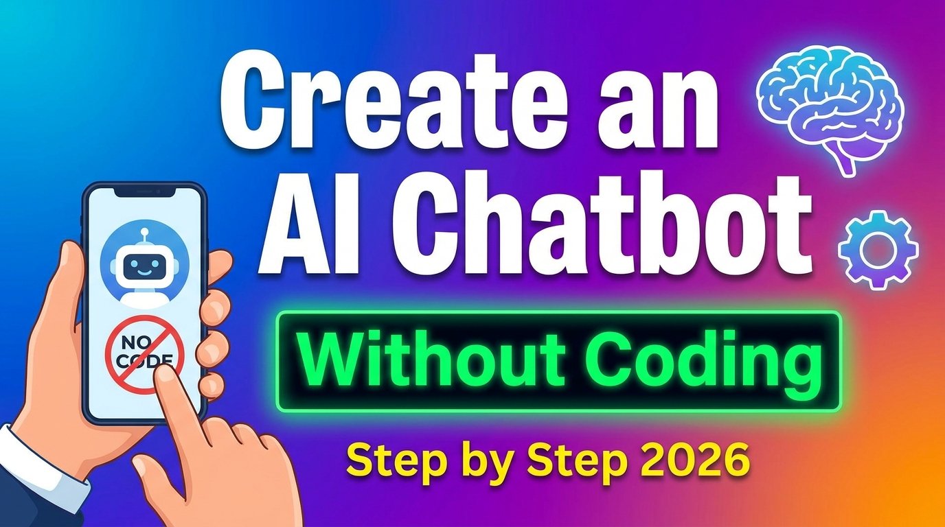 How to Create an AI Chatbot Without Coding — Step by Step 2026