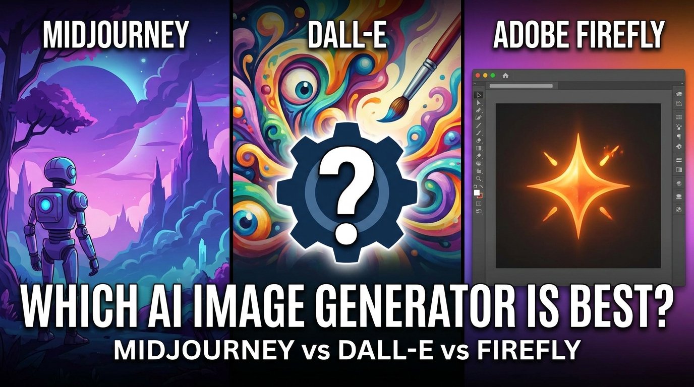 Midjourney vs DALL-E vs Adobe Firefly — Which AI Image Generator is Best?